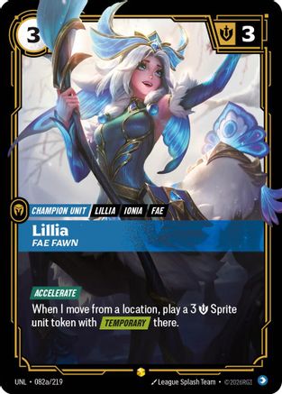 Lillia - Fae Fawn (Alternate Art) (082a/219) - Unleashed Foil-1