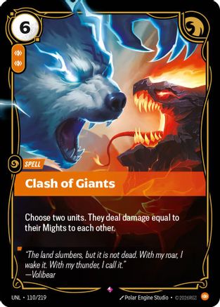 Clash of Giants (110/219) - Unleashed Foil-1