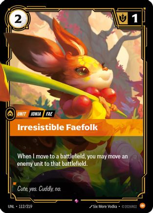 Irresistible Faefolk (112/219) - Unleashed Foil-1