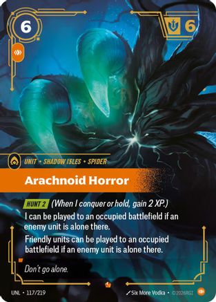 Arachnoid Horror (117/219) - Unleashed Foil-1