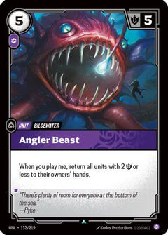 Angler Beast (132/219) - Unleashed Foil-1