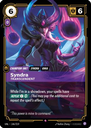 Syndra - Transcendent (146/219) - Unleashed Foil-1