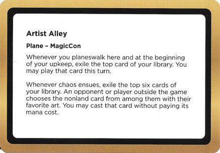 Artist Alley (Black Lotus Unknown Planechase) (OVER-) - Oversize Cards-1