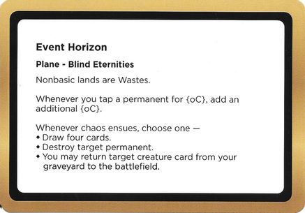 Event Horizon (Black Lotus Unknown Planechase) (OVER-) - Oversize Cards-1