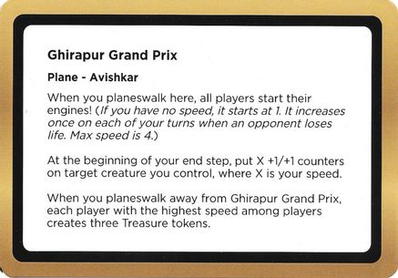 Ghirapur Grand Prix (Black Lotus Unknown Planechase) (OVER-) - Oversize Cards-1