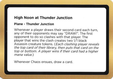 High Noon at Thunder Junction (Black Lotus Unknown Planechase) (OVER-) - Oversize Cards-1