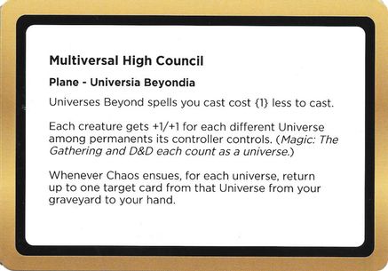Multiversal High Council (Black Lotus Unknown Planechase) (OVER-) - Oversize Cards-1