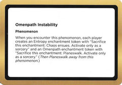 Omenpath Instability (Black Lotus Unknown Planechase) (OVER-) - Oversize Cards-1