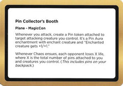 Pin Collector's Booth (Black Lotus Unknown Planechase) (OVER-) - Oversize Cards-1