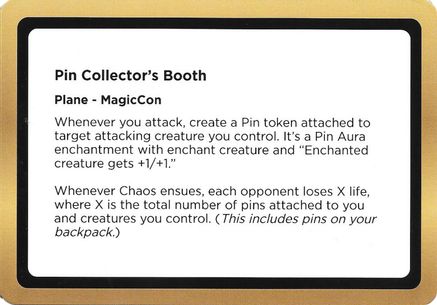 Pin Collector's Booth (Black Lotus Unknown Planechase) (OVER-) - Oversize Cards-1