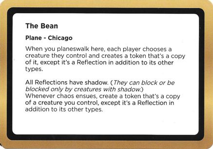 The Bean (Black Lotus Unknown Planechase) (OVER-) - Oversize Cards-1