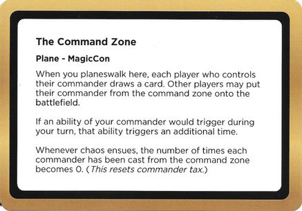 The Command Zone (Black Lotus Unknown Planechase) (OVER-) - Oversize Cards-1