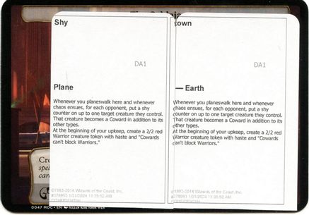 Shy Town (Black Lotus Unknown Planechase) (OVER-) - Oversize Cards-1