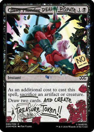 Deadly Dispute (080) (Pool Party Foil) (SLD-080) - Secret Lair Drop Series Foil-1