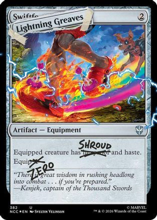 Lightning Greaves (382) (Pool Party Foil) (SLD-382) - Secret Lair Drop Series Foil-1