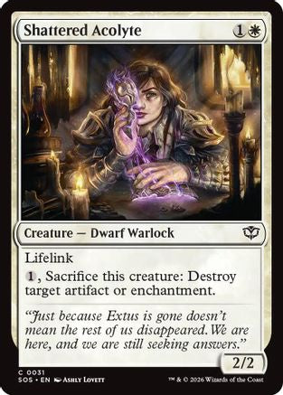 Shattered Acolyte (SOS-031) - Secrets of Strixhaven Foil-1