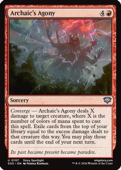 Archaic's Agony (SOS-107) - Secrets of Strixhaven Foil-1