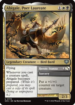 Abigale, Poet Laureate (SOS-170) - Secrets of Strixhaven Foil-1