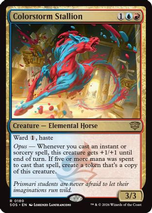 Colorstorm Stallion (SOS-180) - Secrets of Strixhaven Foil-1