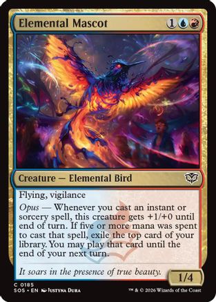 Elemental Mascot (SOS-185) - Secrets of Strixhaven Foil-1