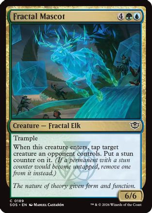 Fractal Mascot (SOS-189) - Secrets of Strixhaven Foil-1
