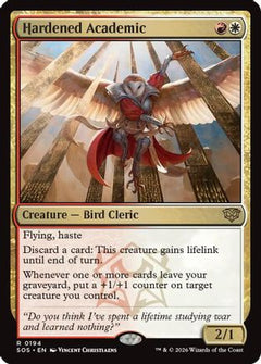 Hardened Academic (SOS-194) - Secrets of Strixhaven Foil-1