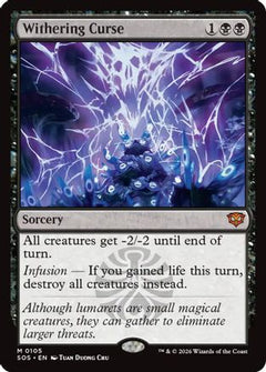 Withering Curse (SOS-105) - Secrets of Strixhaven Foil-1