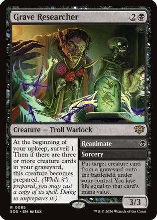 Grave Researcher (SOS-085) - Secrets of Strixhaven-1