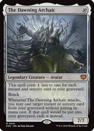 The Dawning Archaic (SOS-001) - Secrets of Strixhaven Foil-1