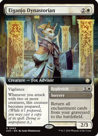 Eiganjo Dynastorian (Extended Art) (SOC-063) - Commander: Secrets of Strixhaven-1