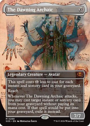 The Dawning Archaic (Borderless) (SOS-289) - Secrets of Strixhaven Foil-1