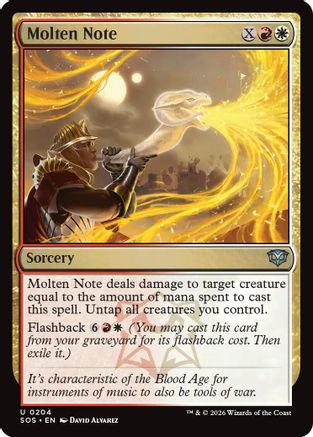 Molten Note (SOS-204) - Secrets of Strixhaven Foil-1