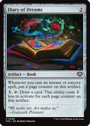 Diary of Dreams (SOS-248) - Secrets of Strixhaven Foil-1