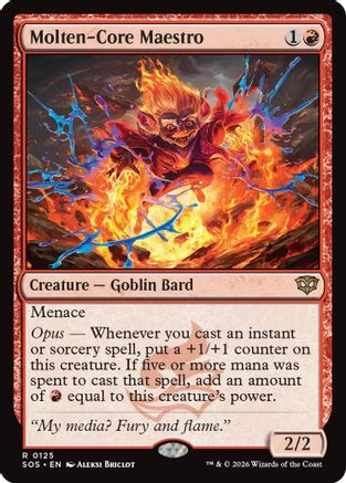Molten-Core Maestro (SOS-125) - Secrets of Strixhaven Foil-1