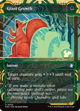 Giant Growth (SOA-052) - Secrets of Strixhaven: Mystical Archive Foil-1