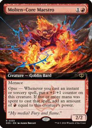 Molten-Core Maestro (Extended Art) (SOS-335) - Secrets of Strixhaven-1