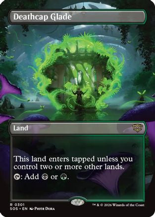 Deathcap Glade (Borderless) (SOS-301) - Secrets of Strixhaven Foil-1