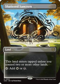 Shattered Sanctum (Borderless) (SOS-303) - Secrets of Strixhaven Foil-1