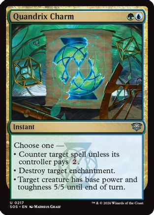 Quandrix Charm (SOS-217) - Secrets of Strixhaven Foil-1