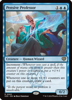 Pensive Professor (SOS-063) - Secrets of Strixhaven-1