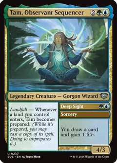 Tam, Observant Sequencer (SOS-237) - Secrets of Strixhaven Foil-1