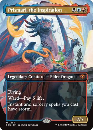 Prismari, the Inspiration (Borderless) (SOS-285) - Secrets of Strixhaven Foil-1