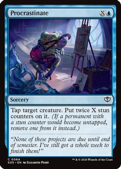 Procrastinate (SOS-064) - Secrets of Strixhaven Foil-1
