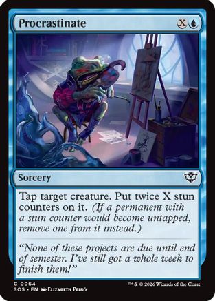 Procrastinate (SOS-064) - Secrets of Strixhaven Foil-1