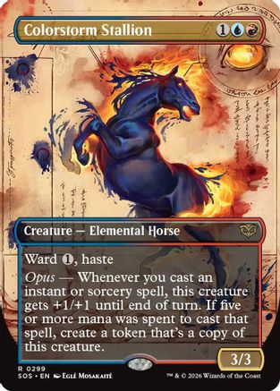 Colorstorm Stallion (Borderless) (SOS-299) - Secrets of Strixhaven-1