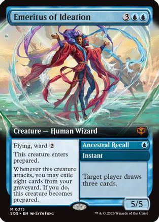 Emeritus of Ideation (Extended Art) (SOS-315) - Secrets of Strixhaven Foil-1