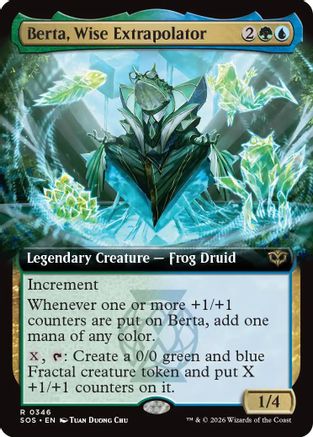 Berta, Wise Extrapolator (Extended Art) (SOS-346) - Secrets of Strixhaven-1