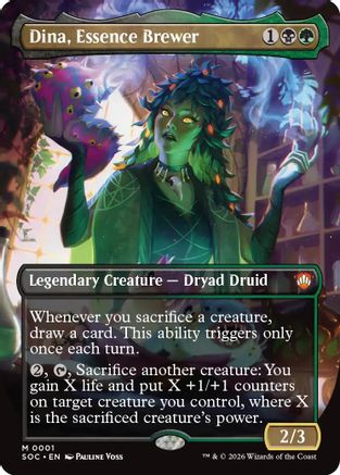 Dina, Essence Brewer (Borderless) (SOC-001) - Commander: Secrets of Strixhaven-1