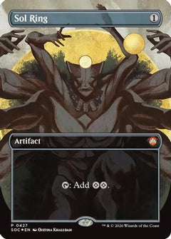 Sol Ring (Borderless) (SOC-427) - Commander: Secrets of Strixhaven Foil-1
