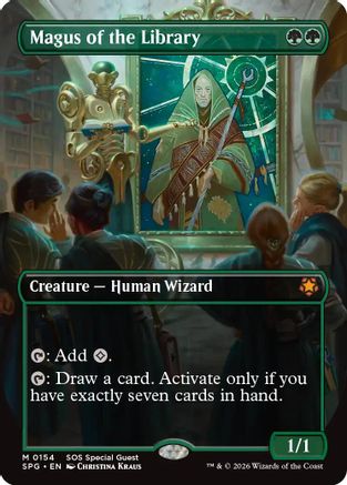 Magus of the Library (Borderless) (SPG-154) - Special Guests Foil-1
